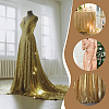 Polyester with PET Glitter Powder Fabric AJEW-WH0314-706A-5