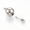 925 Sterling Silver Box Clasps STER-T007-137P-2