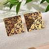 304 Stainless Steel Enamel Stud Earrings EJEW-Z084-15G-02-3