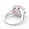 Natural Rose Quartz Rings G-S242-09-B-6