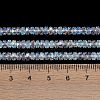 Electroplate Glass Beads Strands GLAA-Q105-03F-4