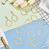 BENECREAT 12Pcs Brass Retro Hollow Pendants KK-BC0011-72-5