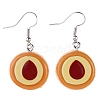 Resin Food Model Dangle Earrings PW-WG3638D-02-1