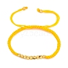 Polyester Cord Braided Bead Bracelets for Women BJEW-L698-01G-03-4