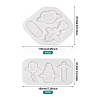  2Pcs 2 Style Medical Theme DIY Pendant Silicone Molds DIY-TA0005-23-3