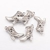 Tibetan Style Alloy Pendant Rhinestone Settings X-TIBEP-24059-AS-RS-1