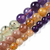 Natural Amazonite & Sunstone & Citrine & Amethyst & Prehnite & Botswana Agate & Lapis Lazuli Beads Strands X1-G-S376-003C-5