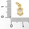 Brass Micro Pave Cubic Zirconia Pendants KK-U050-06G-02-3