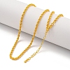 Brass Wheat Chain Necklaces for Women NJEW-G084-23G-1