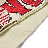 Valentine's Day Burlap Pillow Covers AJEW-M217-01D-4