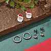 3 Pairs 3 Styles Christmas 304 Stainless Steel Hoop & Stud Earring Sets for Women EJEW-K279-16P-04-2