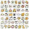 100Pcs PVC Self-Adhesive Stickers of Cat PW-WG6201B-02-1