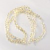 Electroplate Faceted Bicone Glass Beads Strands X-EGLA-P017-4mm-14-1