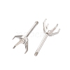 304 Stainless Steel Stud Earring Findings STAS-B091-02A-05P-2