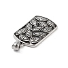 Retro 304 Stainless Steel Pendants STAS-I205-23AS-B-2