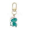 Alloy Enamel Dinosaur Pendant Decorations HJEW-JM02695-01-2