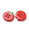 4-Hole Printed Opaque Resin Buttons RE-CBA2C75-04B-2