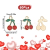 60Pcs Alloy Enamel Pendants ENAM-SC0003-86-2