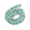 Handmade Foil Lampwork Beads Strands FOIL-S136-001F-2