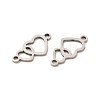 Non-Tarnish 201 Stainless Steel Connector Charms STAS-K251-083P-2