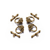 Tibetan Style Toggle Clasps LS-GLF0026Y-NF-3