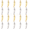 DICOSMETIC 60Pcs 2 Colors 304 Stainless Steel Pendants STAS-DC0009-71-1