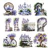 10Pcs 10 Styles Garden Series Waterproof PET Stickers DIY-G121-06E-3