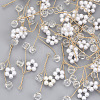 ABS Plastic Imitation Pearl Pendants KK-N235-011-1
