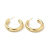 Brass Chunky C-shape Stud Earrings EJEW-G297-03B-G-1