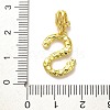 Rack Plating Brass Micro Pave Cubic Zirconia European Dangle Charms KK-L210-015G-S-3