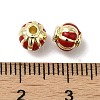 Rack Plating Alloy Enamel Beads PALLOY-P296-05G-03-3