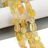 Natural Yellow Fluorite Beads Strands G-G160-B02-01-2