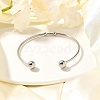 Tarnish Resistant Fashion 304 Stainless Steel Cuff Bangles Torque Bangles X-BJEW-H473-01P-3