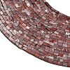 Natural Red Rainbow Jasper Beads Strands GG-CBA2498-B01-01-3