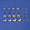 16Pcs 8 Styles 304 Stainless Steel Stud Earring Findings STAS-FS0001-86-9