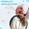Flat Round Brass Button Covers Settings BUTT-WH0030-73E-3