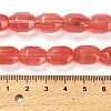 Cherry Quartz Glass Beads Strands G-F781-A01-01-5