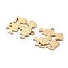 Ion Plating(IP) Non-Tarnish 304 Stainless Steel Connector Charms STAS-P332-08G-3