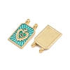 Brass Enamel Pendants KK-B157-28G-3