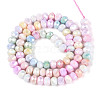 Anti-Tarnish Electroplate Rondelle Glass Beads Strands EGLA-T021-6mm-17-10-2