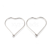 304 Stainless Steel Hoop Earring Findings STAS-P248-04P-1