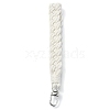 Handmade Macrame Cotton Threads Wrist Strap Pendant Decoration HJEW-JM02720-02-2