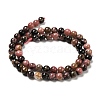 Natural Rhodonite Round Beads Strand G-E583-01A-2