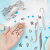 SUNNYCLUE DIY Ocean Theme Alloy Bookmarks Making Findings Kit DIY-SC0024-32-3