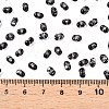 Picasso Spray Painted Glass Seed Beads SEED-T006-04-35-4