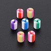 Fixed Mixed 5 Style Handmade Polymer Clay Beads CLAY-S096-012E-5