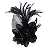 Flower Feather & Iron Lapel Pins for Clothes JEWB-WH0010-114B-1