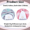4 Skeins 2 Colors Segment Dyed Mohair Yarn OCOR-CY0002-51A-2