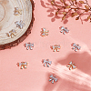 12Pcs 2 Colors Rack Plating Brass Micro Pave Cubic Zirconia Pendants KK-HY0003-89-4