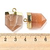 Natural Sunstone Pendants G-M431-05G-06-3